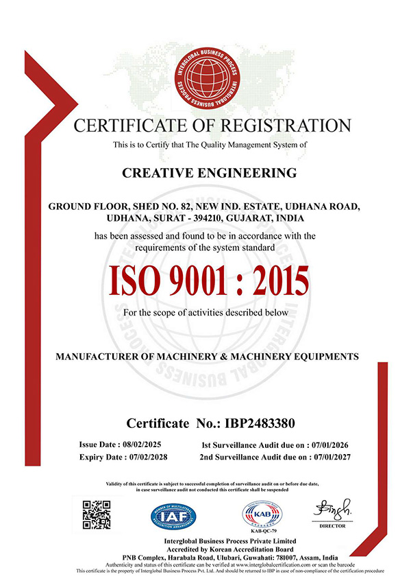 ISO 9001:2015 Certification